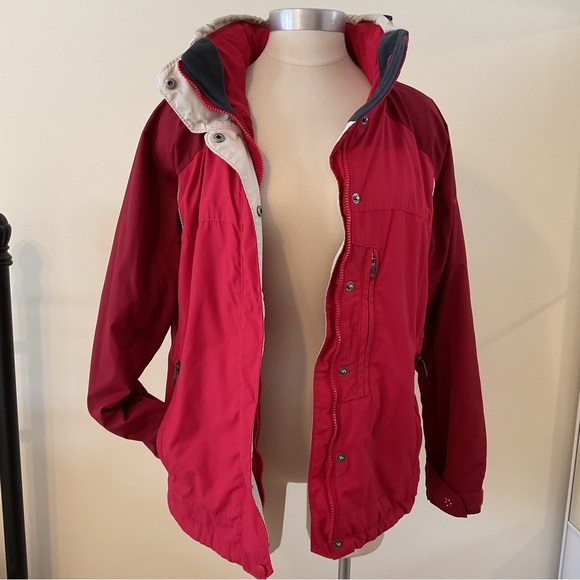 COLUMBIA Red Vertex Core Interchange Lightweight Jacket Shell Ladies Size M - Picture 11 of 16